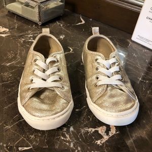 Old Navy Gold Slip Ons